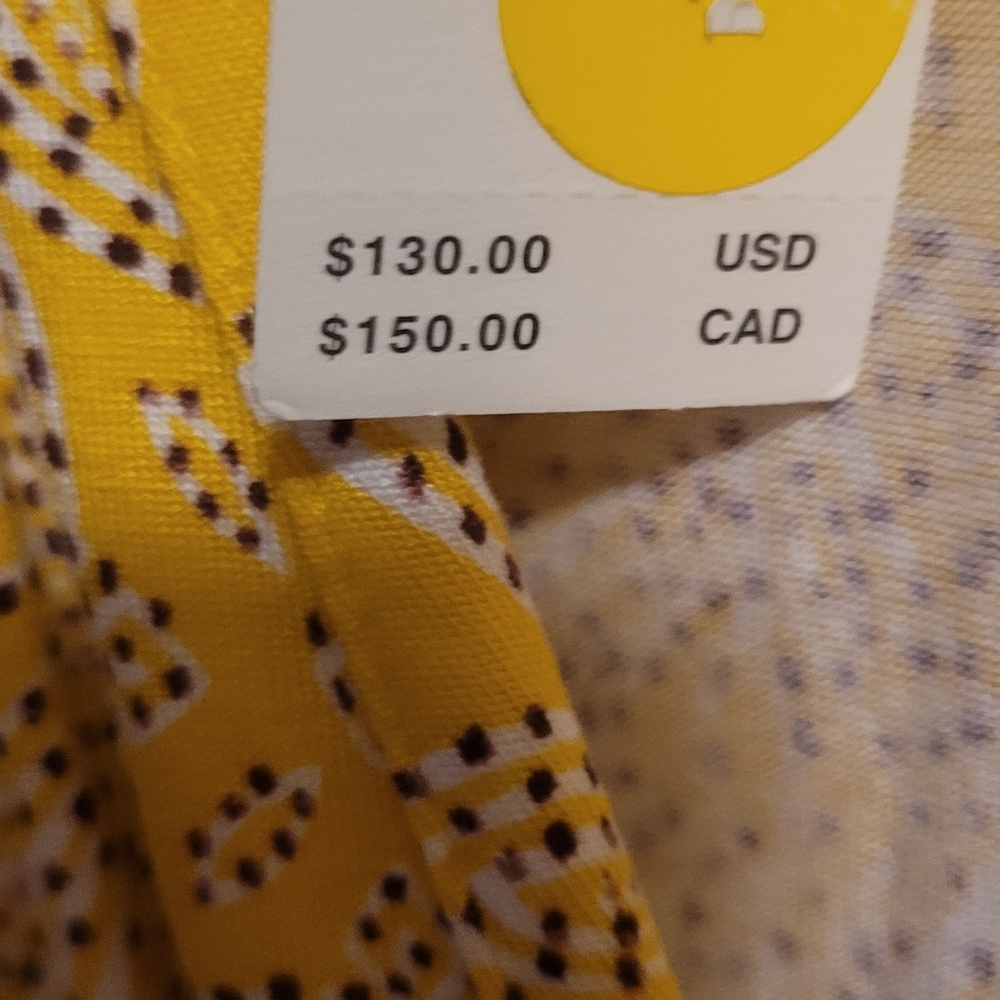 Anthropologie Mustard Asymmetrical Dress Size XS - Picture 3 of 5